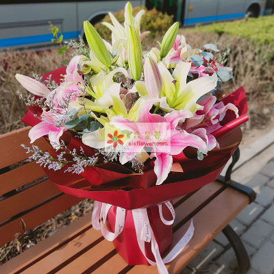 南阳8支多头百合，万事如意喜上加喜